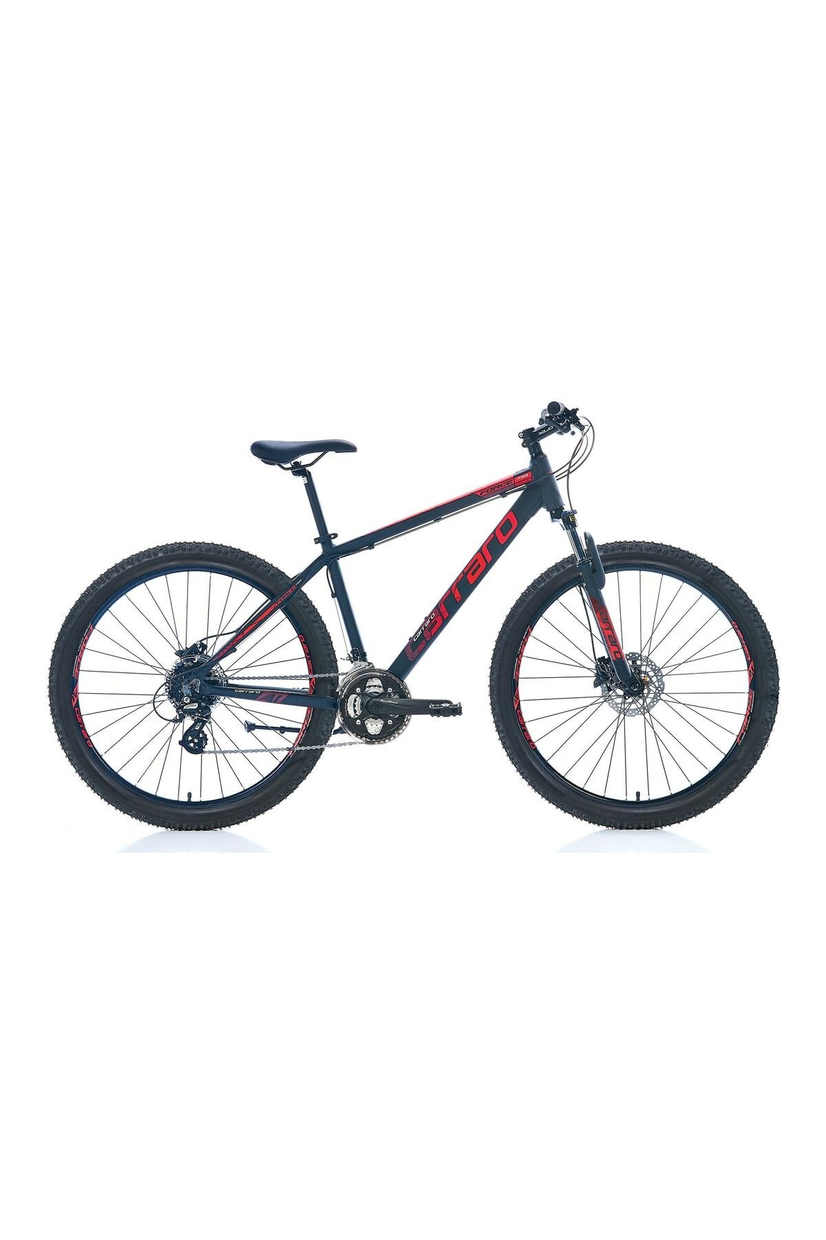 Carraro Force 750 27,5 Jant Hidrolid disk fren Shimano Altus 24 Vites Dağ Bisikleti siyah kırmızı 43cm