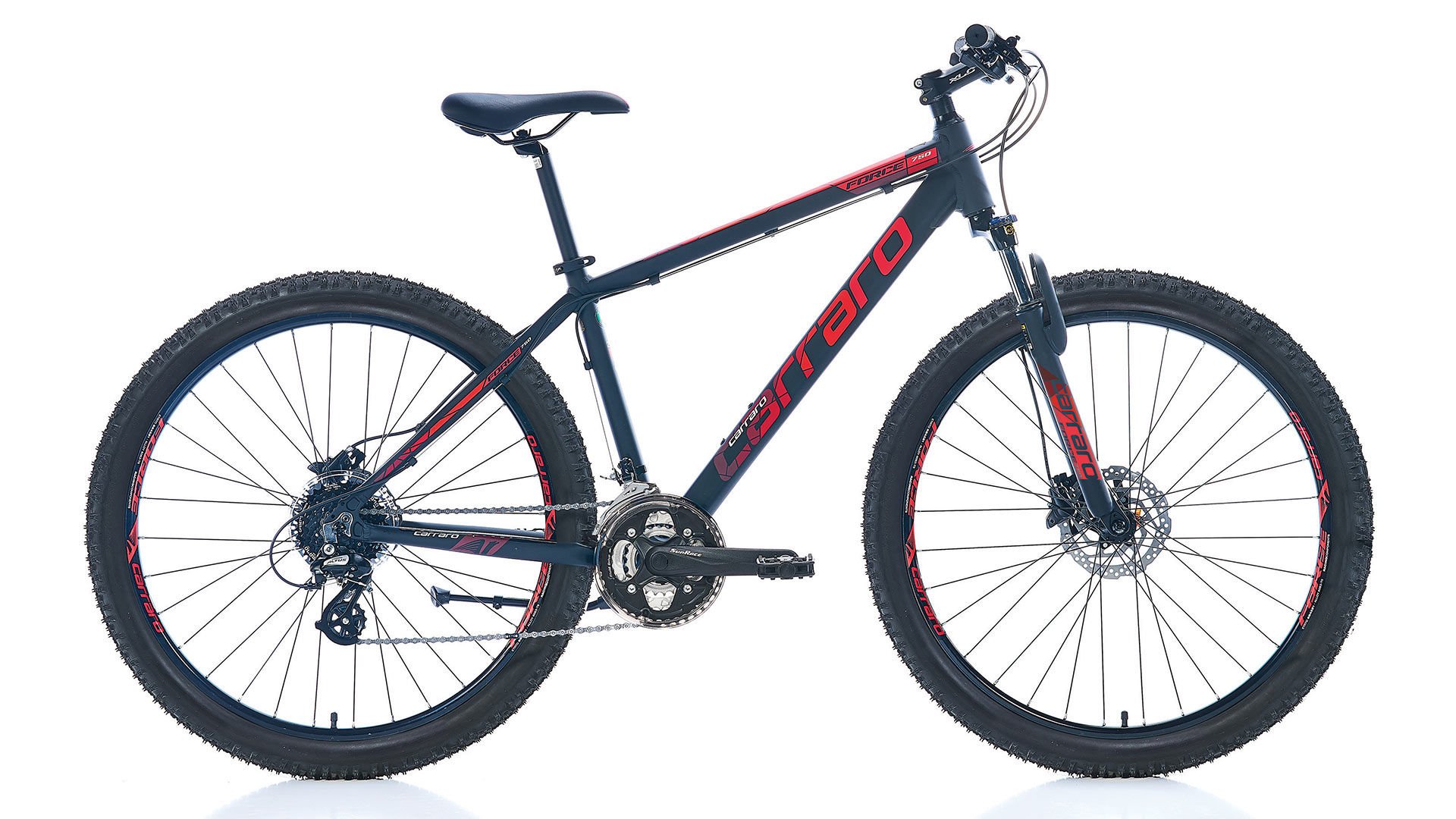 Carraro Force 950 29 Jant Hidrolik Disk Fren Full Shimano Altus 24 Vites Dağ Bisikleti 44 siyah kırmızı