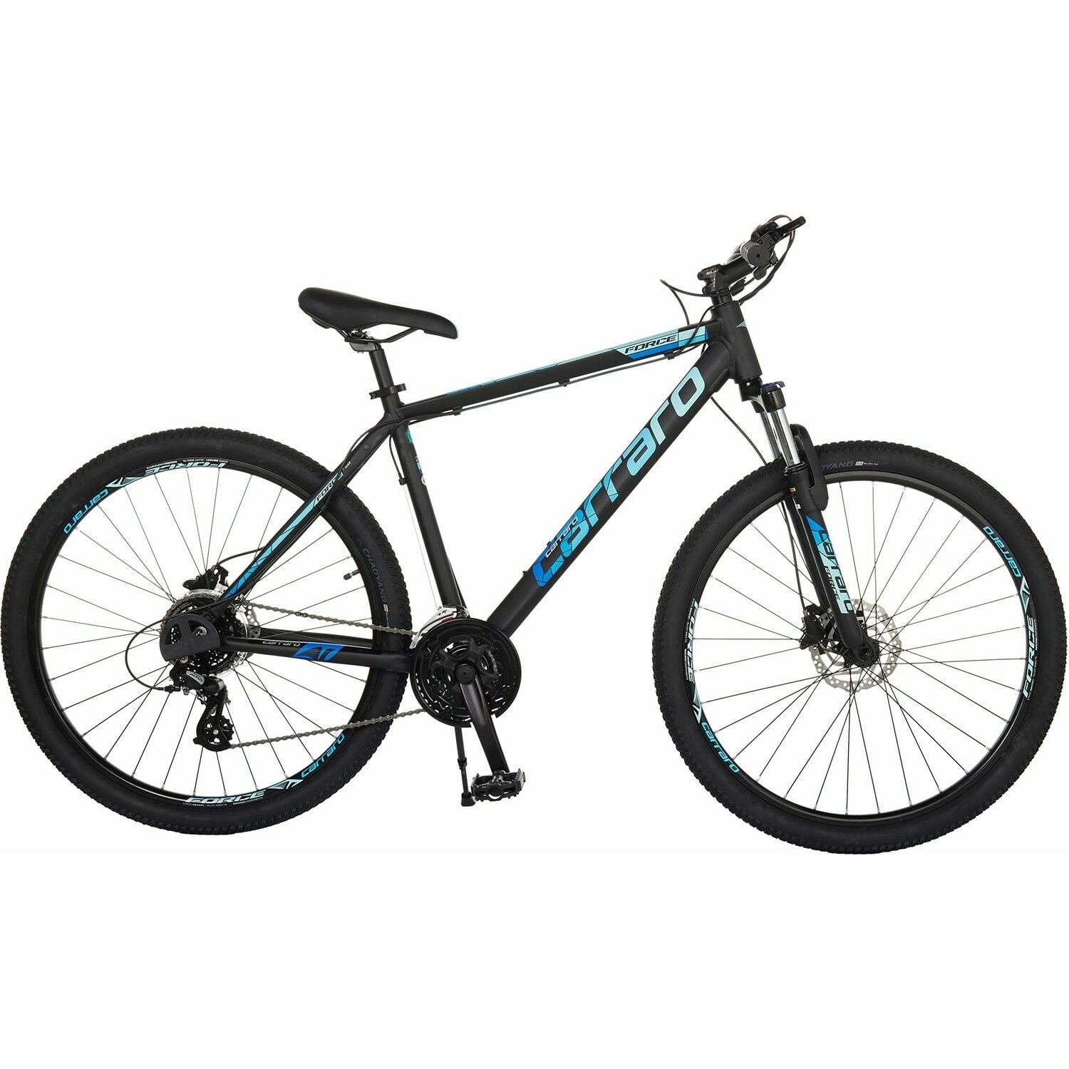 Carraro Force 950 29 Jant Hidrolik Disk Fren Full Shimano Altus 24 Vites Dağ Bisikleti 44 siyah mavi