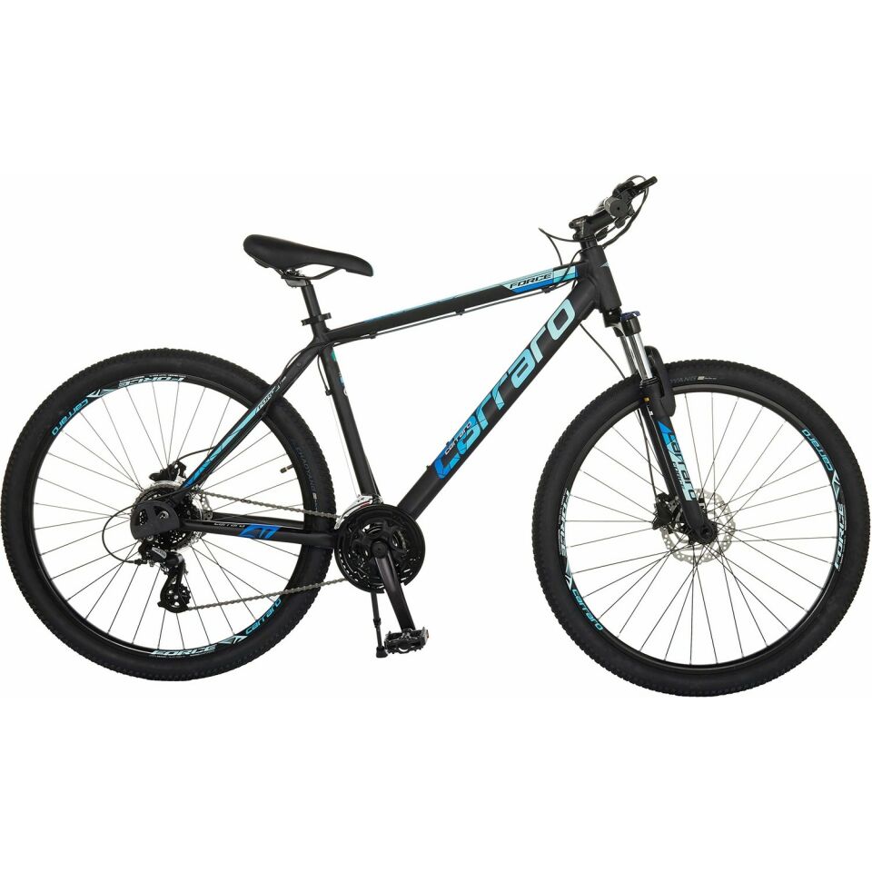 Carraro Force 950 29 Jant Hidrolik Disk Fren Full Shimano Altus 24 Vites Dağ Bisikleti 44 siyah mavi