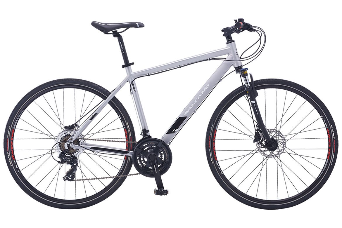 Salcano City life 24s HD Şehir ve Gezi Bisikleti 24 Vites Hidrolik disk full shimano 20'' gri