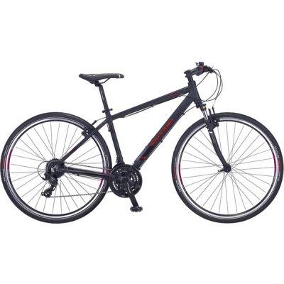 Salcano City life 21s Şehir ve Gezi Bisikleti V Fren 28 Jant 18'' Kadro Full Shimano siyah kırmızı