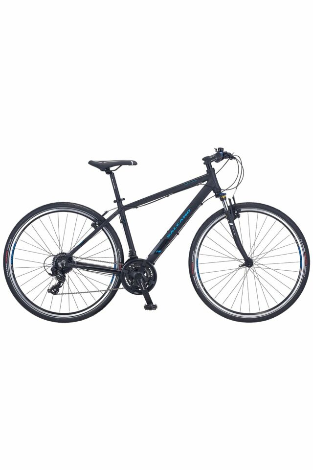 Salcano City life 21s Şehir ve Gezi Bisikleti V Fren 28 Jant 18'' Kadro Full Shimano siyah mavi
