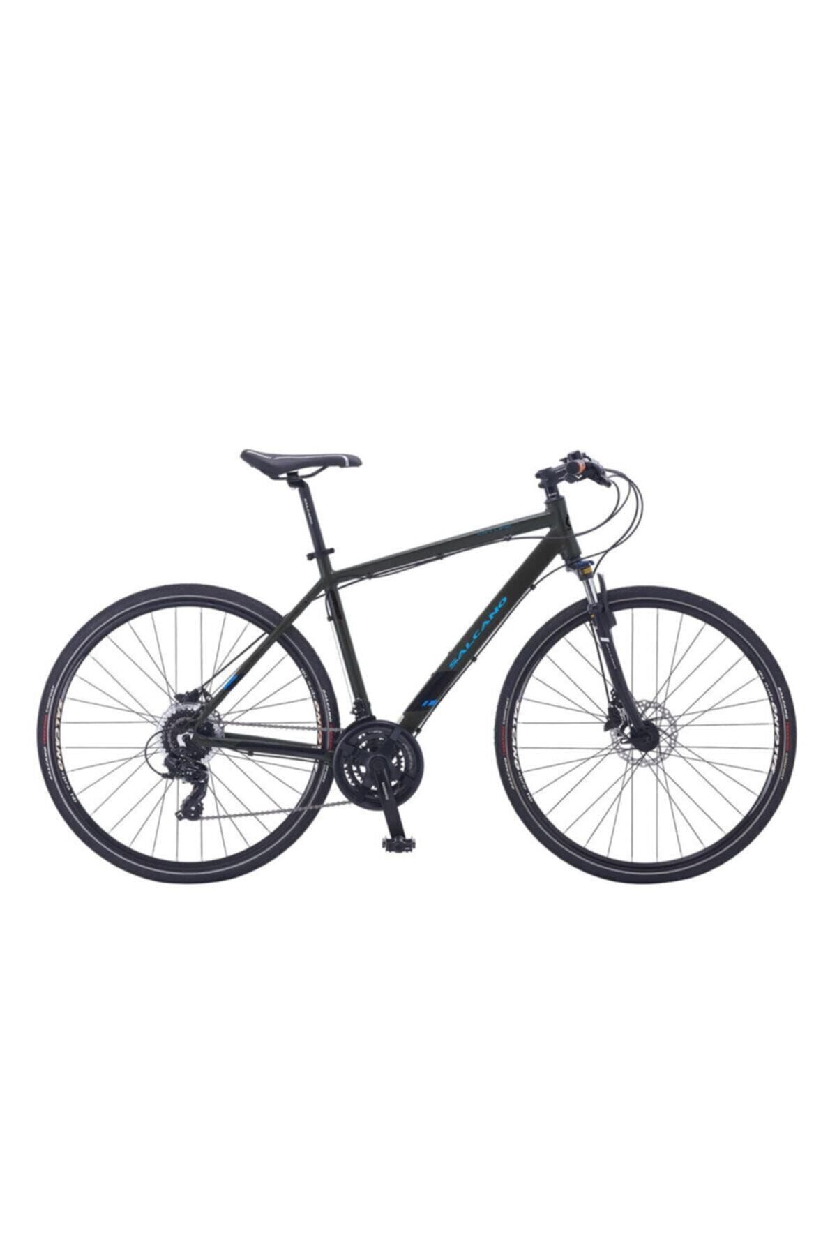 Salcano City life 21s HD Şehir ve Gezi Bisikleti Hidrolik disk fren 46 kadro full shimano siyah mavi