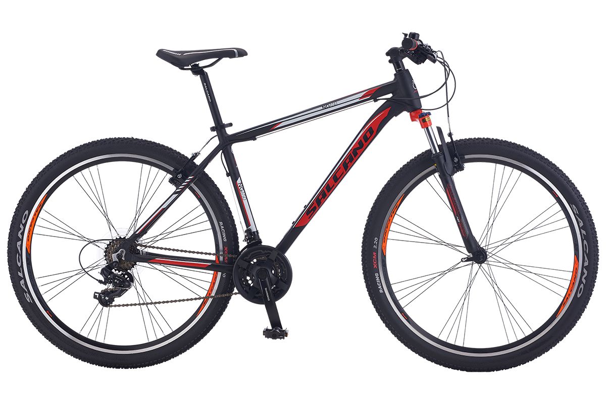 Salcano NG 650 27,5 HD hidrolik disk fren Dağ Bisikleti full Shimano 21 Vites 46 kadro siyah kırmızı