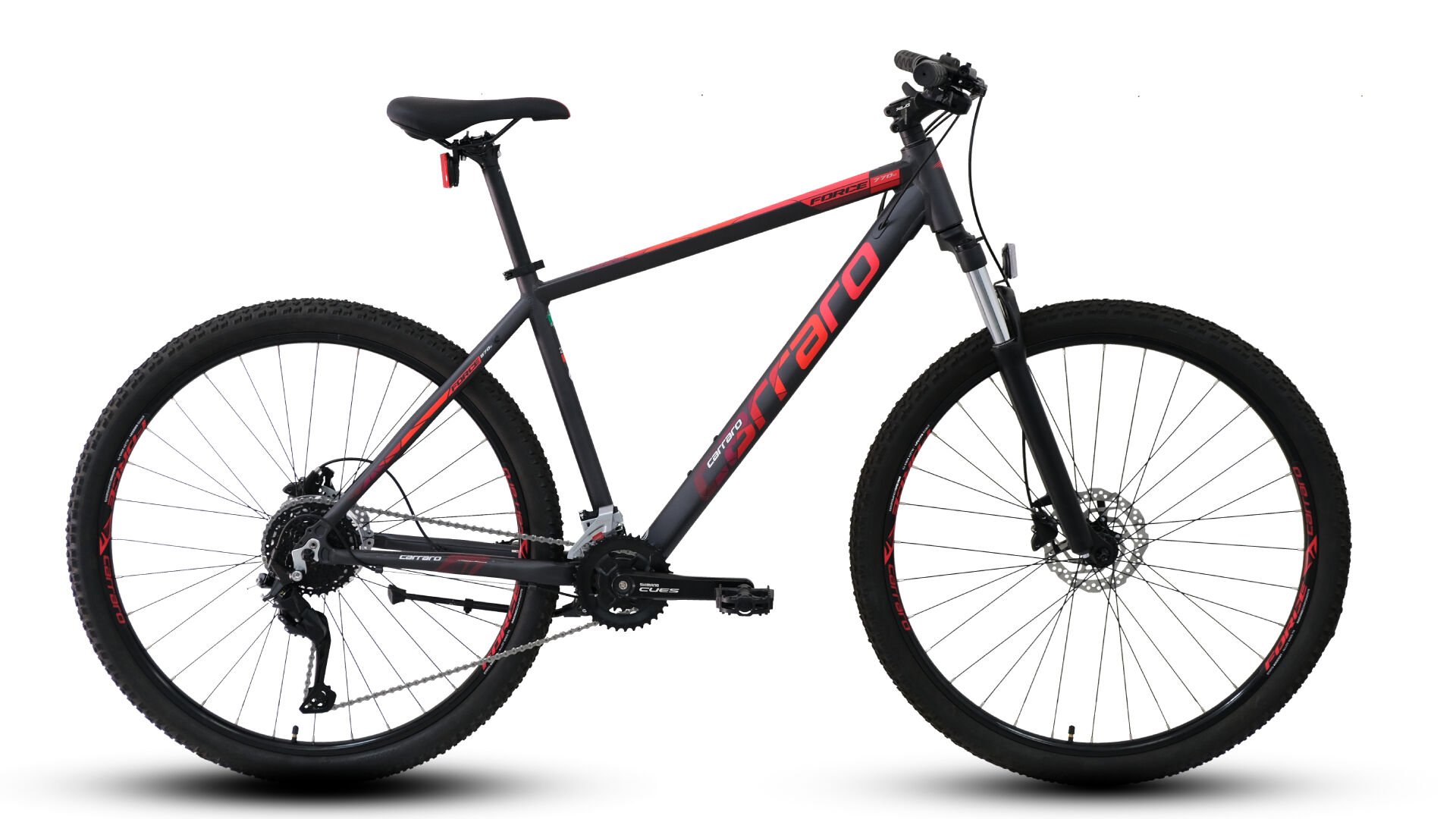 Carraro Force 770 C 27,5 Jant 18-Vites Full Shimano Hidrolik Disk Siyah 43cm antrasit kırmızı