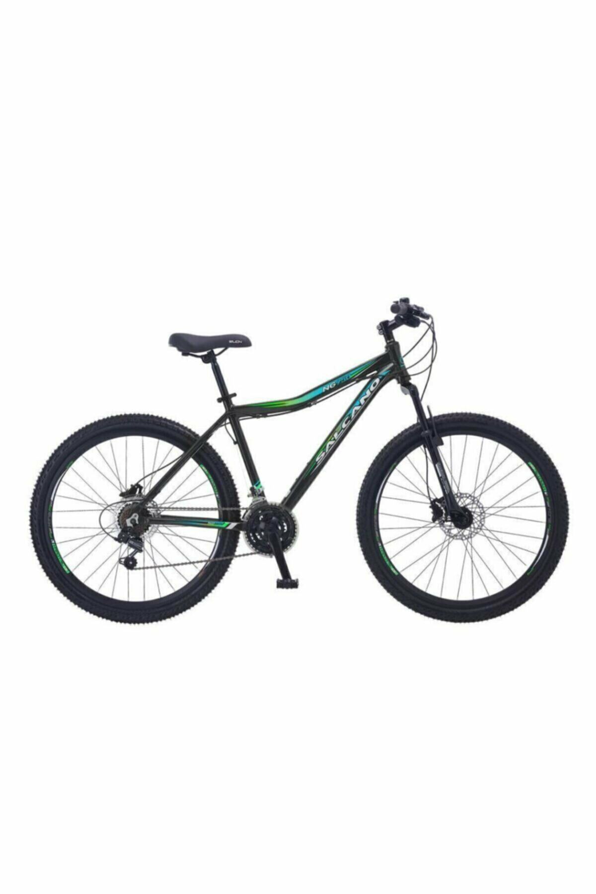 Salcano NG 950 27,5 HD DAĞ BİSİKLETİ Hidrolik Disk 18'' MAT SİYAH YEŞİL siyah yeşil turkuaz
