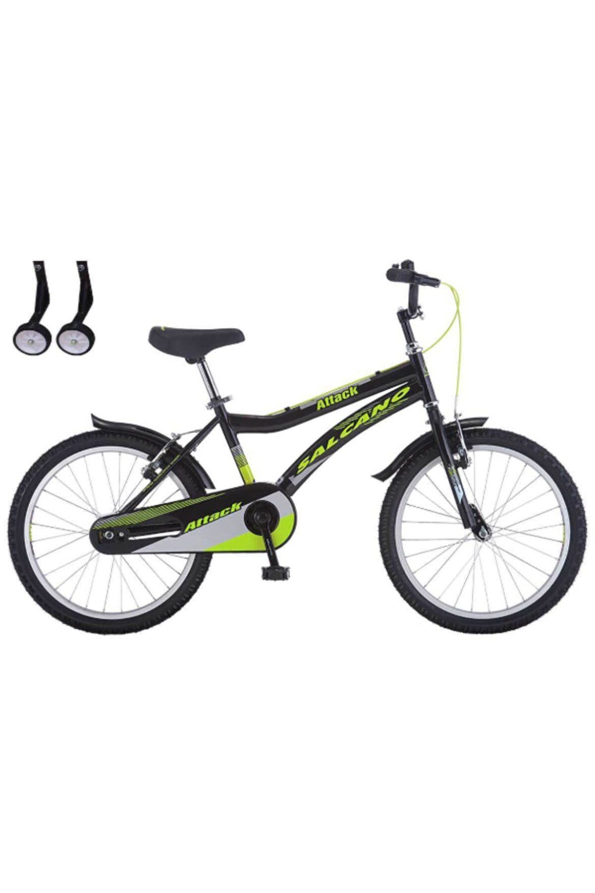 Salcano Attack 20 Jant Çocuk Bisikleti Siyah siyah sarı