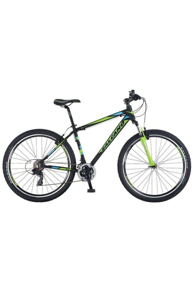Salcano NG 750 26 jant V fren Shimano 21 Vites 18'' Dağ bisikleti Siyah siyah yeşil turkuaz
