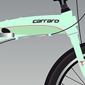 Carraro Flexı 108 8 Vites Katlanır Bisiklet -Shimano Acera Vites açık yeşil