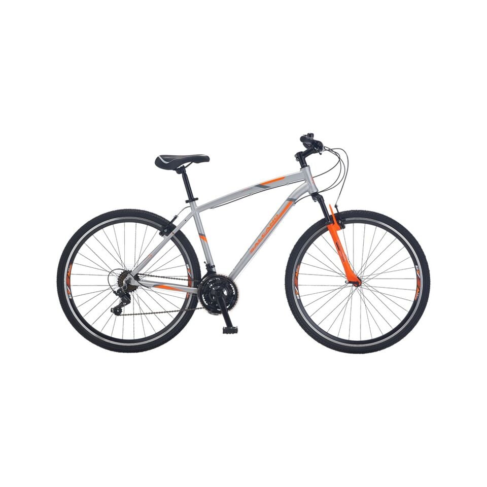 Salcano City Lion HD hidrolik disk fren 19'' Şehir Gezi bisikleti gri kırmızı