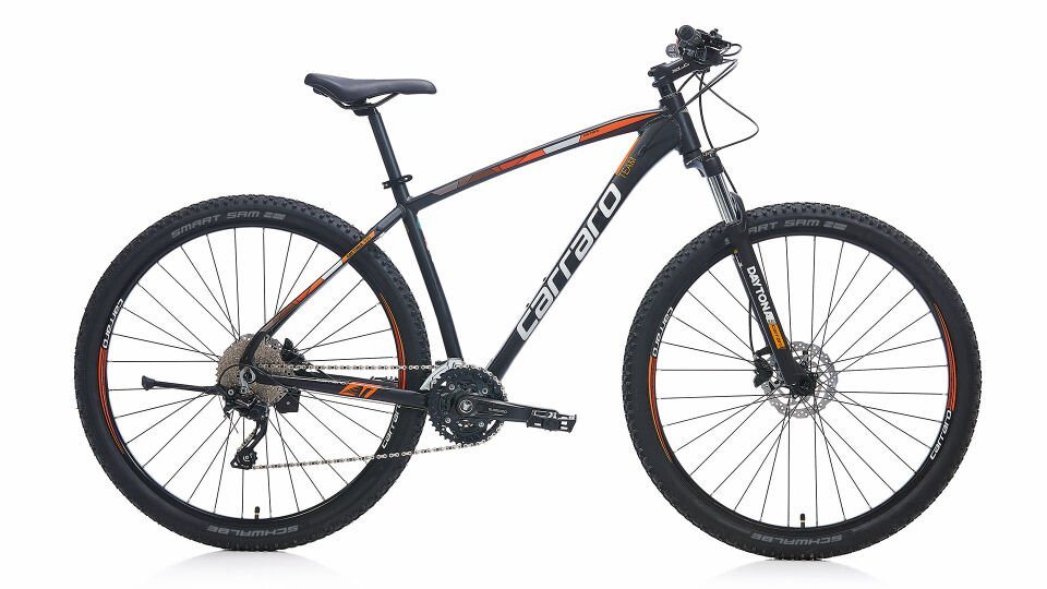Carraro Daytona 930 29 Jant, 30 Vites, Shimano Deore Hidrolik Disk 44 Dağ Bisikleti Siyah turncu